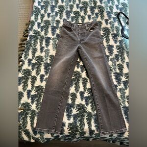 Levi’s Dark Gray Wedgie Straight Jeans